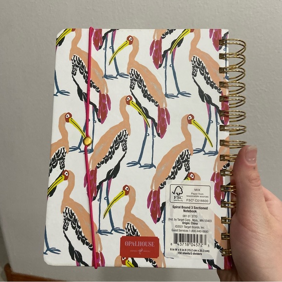 Opalhouse Office Opalhouse Three Subject Spiral Notebook Poshmark